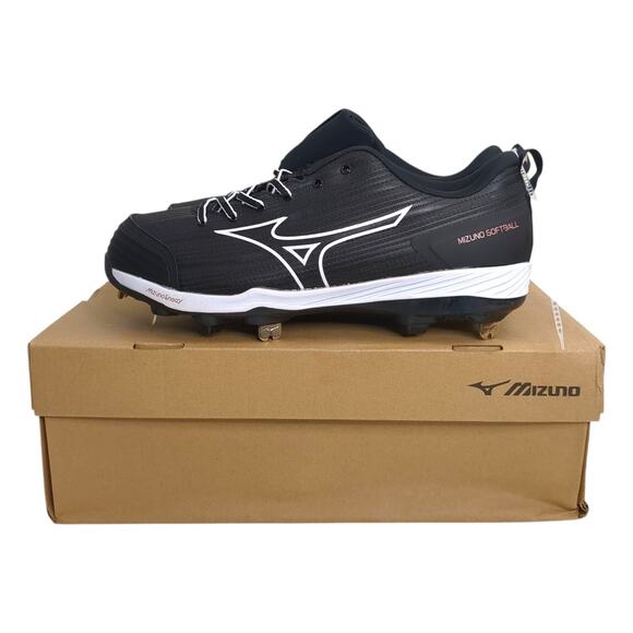 Mizuno Enerzy Sweep 6 Low Metal Fastpitch Softball Cleats Womens Black Sz 9 - Picture 1 of 9